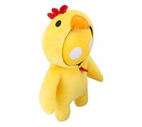VFM - Gang Beasts Chicken Soft Toy Video Game Plush with Hooded Jumper Stuffed Toy Plush Toy Cute Stuffed Plushie, Gifts for Birthday, Valentine's Day Christmas - 28cm Yellow