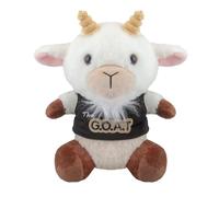 VFM - Goat Soft Toy Farm Animal Plush Cute Cuddly Soft Furry Fluffy Stuffed Toy Plush Toy Cute Stuffed Plushie, Gifts for Birthday, Valentine's Day Christmas - 23cm White