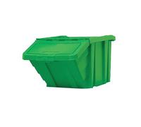 VFM Green Heavy Duty Storage Bin with Lid 400x635x345mm 359520