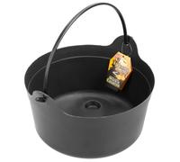 VFM - Halloween Cauldron Sweets Bucket Black Cauldron, Candy Trick Or Treat, Loot, World Book Day, Costume (Diameter- 9 Inches/ 23 cm Approx.)