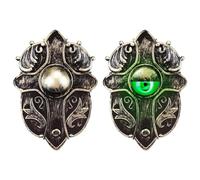 VFM - Halloween Door Bell Light Up With Sound Decoration - Childs Trick Or Treat Spooky Party Halloween Accessory Rustic Gold