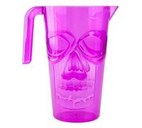 VFM - Halloween Skull Jug, Halloween Accessories, Scary Decorations, Spooky Dinner Party, Novelty Jug, Purple