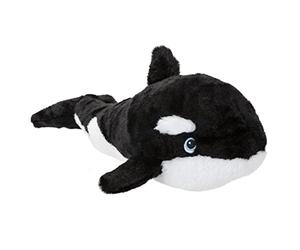 VFM - Killer Whale Soft Toy 40cm Eco Friendly Toy - Super Soft Cuddly Black & White Orca Ocean Animal Fluffy Plush Made From 100% Recycled Material - Your Planet