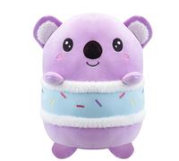 VFM - Koala S'more Soft Toy Animal Food Plush Cuddly Marshmallow Fluffy Stuffed Toy Plush Toy Cute Stuffed Plushie, Gifts for Birthday, Valentine's Day Christmas - 28cm Purple