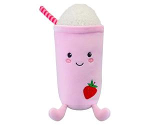 VFM - Milkshake Soft Toy Food Drink Themed Cute Plush Cuddly Stuffed Toy Plush Toy Cute Stuffed Plushie, Gifts for Birthday, Valentine's Day Christmas - 27cm Multi-Coloured