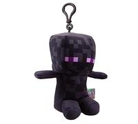 VFM - Minecraft Soft Toy Clip On Enderman Video Game Character-Officially Licensed - Collectible Bag Clip - Toy Gifts for Kids & Fans - Pixel Characters Toy Clip