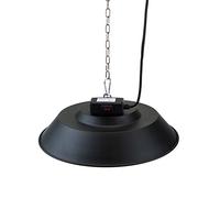 VFM - Orma Ceiling Mounted Halogen Heater Black Slim Instant Heat Gazebo Lamp - Summer Parties and Bbqs