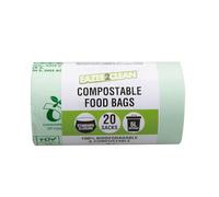 VFM - Refuse 20 Pk 5L Food Bags/Sacks Strong Secure, Refuse Sacks Bin Bags, Bin Liners Perfect for Everyday Use, Household, Office, Kitchen & Caterers - 5L Multi-Coloured