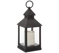 VFM - Seasonal Lantern Trick Or Treat Autumnal Christmas, for The Garden, Transparent Led Flickering Flameless Light, Use Indoors Living Rooms, Decorative Candles, Hanging Outdoor