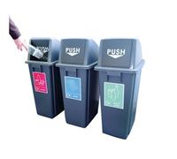 Slingsby Slim Recycling Bins - Set of 3