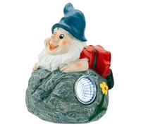 VFM - Solar Blue Gnome Rock Garden Light Ornament