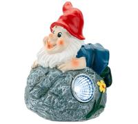 VFM - Solar Red Gnome Rock Garden Light Ornament