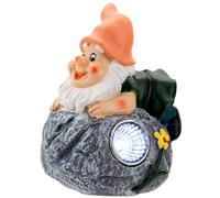 VFM - Solar Yellow Gnome Rock Garden Light Ornament
