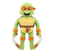 VFM - TMNT Michaelangelo Soft Toy Animated Teenage Mutant Ninja Turtles Stuffed Toy Plush Toy Cute Stuffed Plushie, Gifts for Birthday, Valentine's Day Chirstmas - 28cm Orange