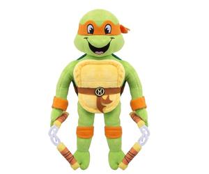VFM - TMNT Michaelangelo Soft Toy Animated Teenage Mutant Ninja Turtles Stuffed Toy Plush Toy Cute Stuffed Plushie, Gifts for Birthday, Valentine's Day Christmas - 28cm Orange