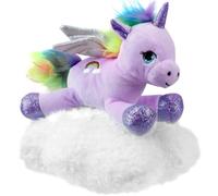 VFM - Unicorn Cuddly On Cloud, Unicorn Plush Toy, Children’S Gifts, Girls’ Soft Toys, Beanie Toy, Colour: Purple (Dimensions: 10 Inches/ 25 cm Approx.)