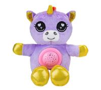 VFM - Unicorn Plush Projector Night Light 9" - Super Soft Purple Fluffy Fabric Toy With Embroidered Details - Create A Starry Sky For Sleeping Children