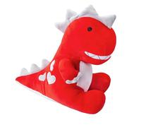 VFM - Valentines Soft Toy Dinosaur Red T Rex With Love Hearts - Plush Toy Dinosaur, Cute Stuffed Animal, Dino Plushie, Gifts for Birthday, Valentine's Day Christmas Red T Rex 23cm