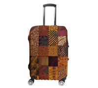 VFMKT African Style Patchwork Travel Luggage Cover Elastic Washable Suitcase Cover Dustproof Anti-Scratch Suitcase Protector Fits 19-32 Inch Luggage, style, M