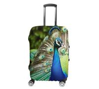 VFMKT Beautiful Peacock Travel Luggage Cover Elastic Washable Suitcase Cover Dustproof Anti-Scratch Suitcase Protector Fits 19-32 Inch Luggage, style, M