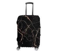 VFMKT Black Gold Marble Travel Luggage Cover Elastic Washable Suitcase Cover Dustproof Anti-Scratch Suitcase Protector Fits 19-32 Inch Luggage, style, Small