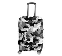 VFMKT Black Grey White Parttern Travel Luggage Cover Elastic Washable Suitcase Cover Dustproof Anti-Scratch Suitcase Protector Fits 19-32 Inch Luggage, style, XL