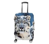 VFMKT Blue Eyed Snow Leopard Travel Luggage Cover Elastic Washable Suitcase Cover Dustproof Anti-Scratch Suitcase Protector Fits 19-32 Inch Luggage, style, L