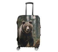 VFMKT Brown Bear Travel Luggage Cover Elastic Washable Suitcase Cover Dustproof Anti-Scratch Suitcase Protector Fits 19-32 Inch Luggage, style, M
