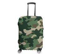 VFMKT Camouflage Green Travel Luggage Cover Elastic Washable Suitcase Cover Dustproof Anti-Scratch Suitcase Protector Fits 19-32 Inch Luggage, style, M
