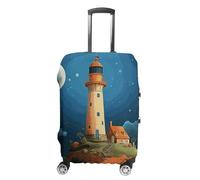 VFMKT Catoon Whale Lighthouse Travel Luggage Cover Elastic Washable Suitcase Cover Dustproof Anti-Scratch Suitcase Protector Fits 19-32 Inch Luggage, style, XL