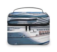 VFMKT Cruise Ships Makeup Bag Portable Travel Cosmetic Bag Zipper Makeup Organizer Toiletry Bag for Women Ladies, Cruise Ships, 25x18x15cm