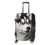 VFMKT Cute Husky Dog Travel Luggage Cover Elastic Washable Suitcase Cover Dustproof Anti-Scratch Suitcase Protector Fits 19-32 Inch Luggage, style, L