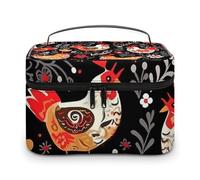 VFMKT Cute Rooster Chickens Makeup Bag Portable Travel Cosmetic Bag Zipper Makeup Organizer Toiletry Bag for Women Ladies, Cute Rooster Chickens, 25x18x15cm