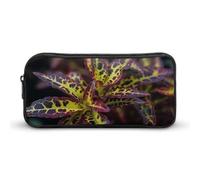 VFMKT Dark Leaves Pencil Case Cute Pen Bag Large Capacity Pencil Pouch Makeup Cosmetic Bag for Women Men