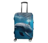 VFMKT Dolphins In The Travel Luggage Cover Elastic Washable Suitcase Cover Dustproof Anti-Scratch Suitcase Protector Fits 19-32 Inch Luggage, style, L