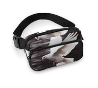 VFMKT Flying Dove Fanny Pack for Women Men Adjustable Waist Bag Belt Bag for Travel Sports Hiking, 20x13cm, style, style, 20x13cm