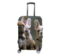 VFMKT French Bulldog Puppies Travel Luggage Cover Elastic Washable Suitcase Cover Dustproof Anti-Scratch Suitcase Protector Fits 19-32 Inch Luggage, style, L