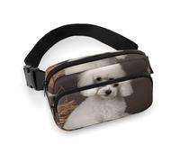 VFMKT French Poodle Fanny Pack for Women Men Adjustable Waist Bag Belt Bag for Travel Sports Hiking, 20x13cm, style, style, 20x13cm