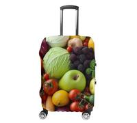 VFMKT Fresh Fruits And Vegetables Travel Luggage Cover Elastic Washable Suitcase Cover Dustproof Anti-Scratch Suitcase Protector Fits 19-32 Inch Luggage, style, XL