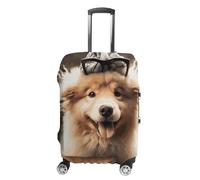 VFMKT Funny Animal Dog Travel Luggage Cover Elastic Washable Suitcase Cover Dustproof Anti-Scratch Suitcase Protector Fits 19-32 Inch Luggage, style, XL