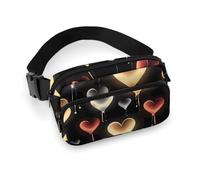VFMKT Glowing Love Fanny Pack for Women Men Adjustable Waist Bag Belt Bag for Travel Sports Hiking, 20x13cm, style, style, 20x13cm