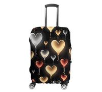 VFMKT Glowing Love Travel Luggage Cover Elastic Washable Suitcase Cover Dustproof Anti-Scratch Suitcase Protector Fits 19-32 Inch Luggage, style, L