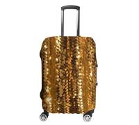 VFMKT Gold Sequin Sparkle Travel Luggage Cover Elastic Washable Suitcase Cover Dustproof Anti-Scratch Suitcase Protector Fits 19-32 Inch Luggage, style, M