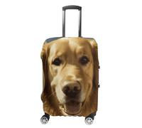VFMKT Golden Dog Travel Luggage Cover Elastic Washable Suitcase Cover Dustproof Anti-Scratch Suitcase Protector Fits 19-32 Inch Luggage, style, XL