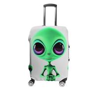 VFMKT Green Alien Travel Luggage Cover Elastic Washable Suitcase Cover Dustproof Anti-Scratch Suitcase Protector Fits 19-32 Inch Luggage, style, Small