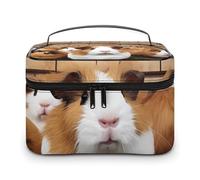 VFMKT Guinea Pigs Makeup Bag Portable Travel Cosmetic Bag Zipper Makeup Organizer Toiletry Bag for Women Ladies, Guinea Pigs, 25x18x15cm