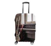 VFMKT Guitar Bass Music Musical Instruments Travel Luggage Cover Elastic Washable Suitcase Cover Dustproof Anti-Scratch Suitcase Protector Fits 19-32 Inch Luggage, style, Small