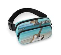 VFMKT Guitar on The Beach Fanny Pack for Women Men Adjustable Waist Bag Belt Bag for Travel Sports Hiking, 20x13cm, style, style, 20x13cm