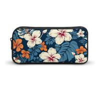 VFMKT Hawaii Flower Pencil Case Cute Pen Bag Large Capacity Pencil Pouch Makeup Cosmetic Bag for Women Men