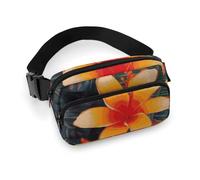 VFMKT Hawaii Tropical Flower Fanny Pack for Women Men Adjustable Waist Bag Belt Bag for Travel Sports Hiking, 20x13cm, style, style, 20x13cm